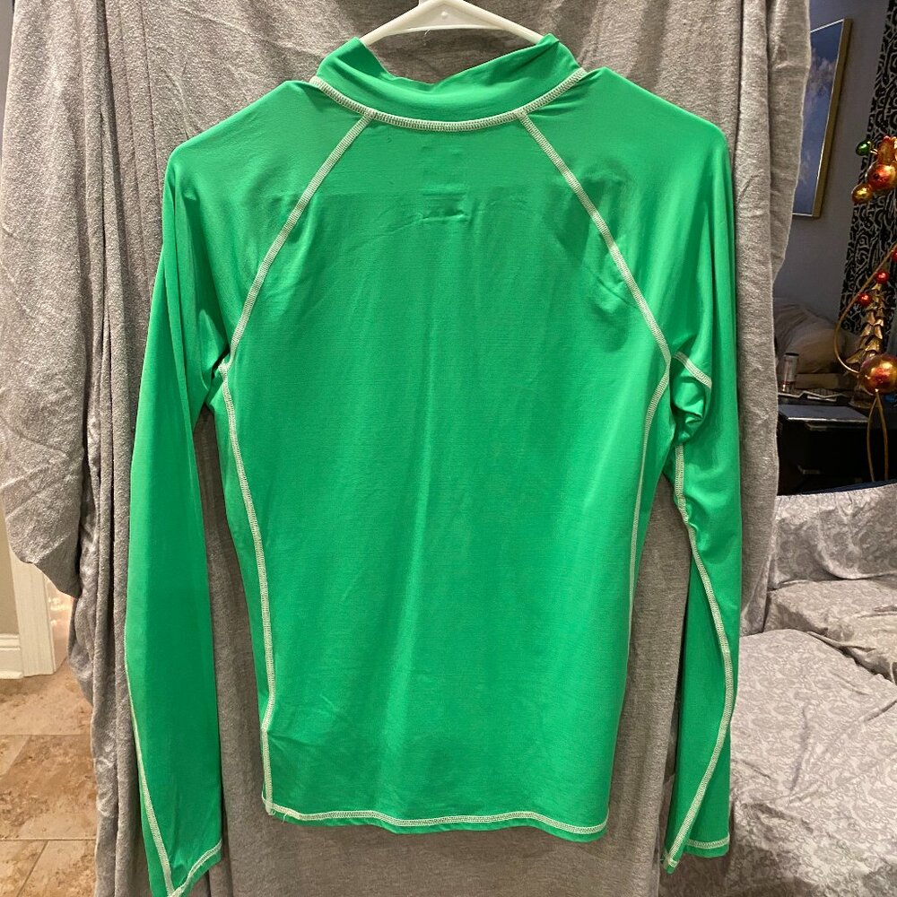 The North Face 1/4 Zip Shirt Womens Small Heather Green Flash Dry MEDIUM - Picture 2 of 6